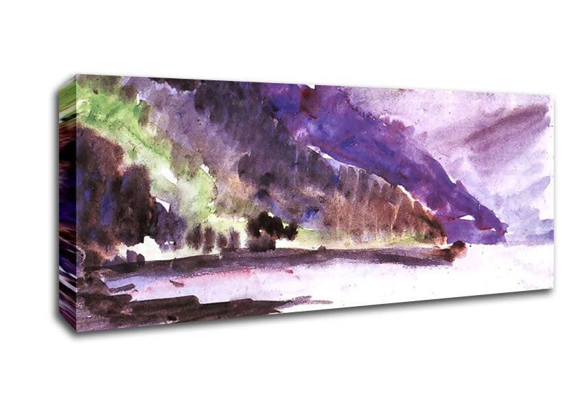 Picture of Lovis Corinth Walchensee 6 Panoramic Canvas Wall Art