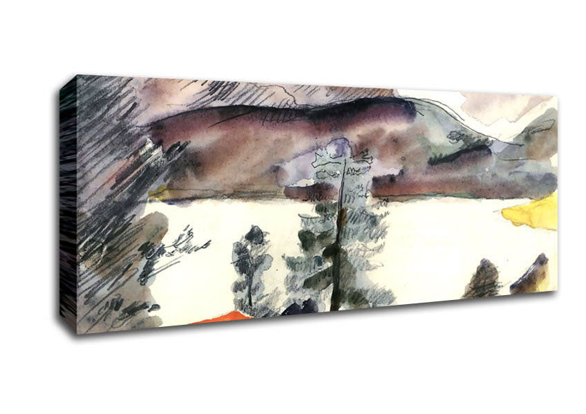 Picture of Lovis Corinth Walchensee 7 Panoramic Canvas Wall Art