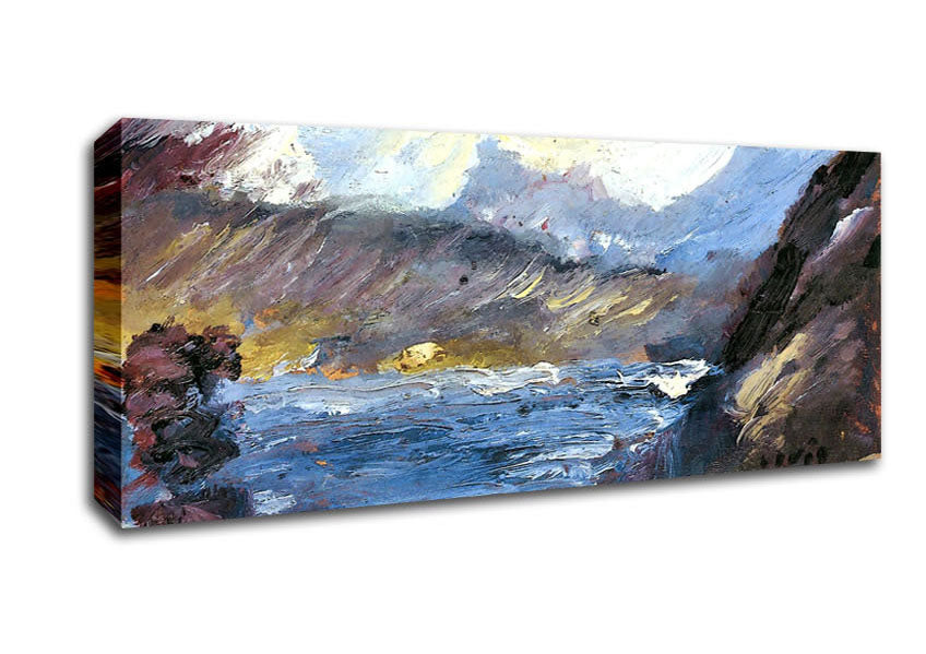 Picture of Lovis Corinth Walchensee 8 Panoramic Canvas Wall Art