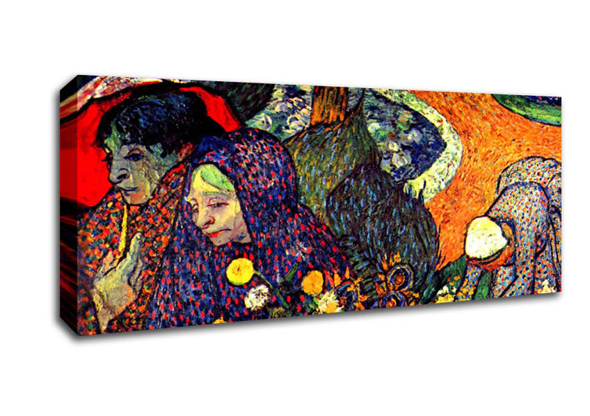 Picture of Van Gogh Walk In Arles (Memory Of The Garden Of Eden) Panoramic Canvas Wall Art