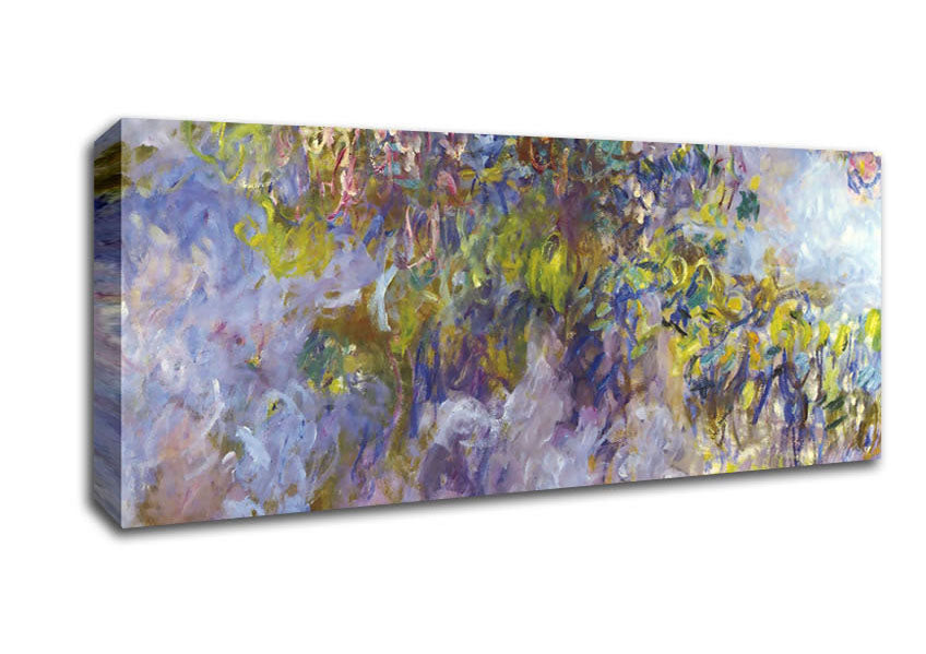 Picture of Monet Wisteria 1 Panoramic Canvas Wall Art