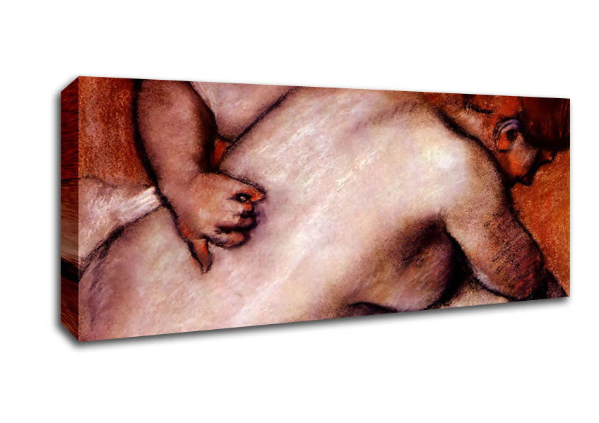 Picture of Degas Womans Back Panoramic Canvas Wall Art