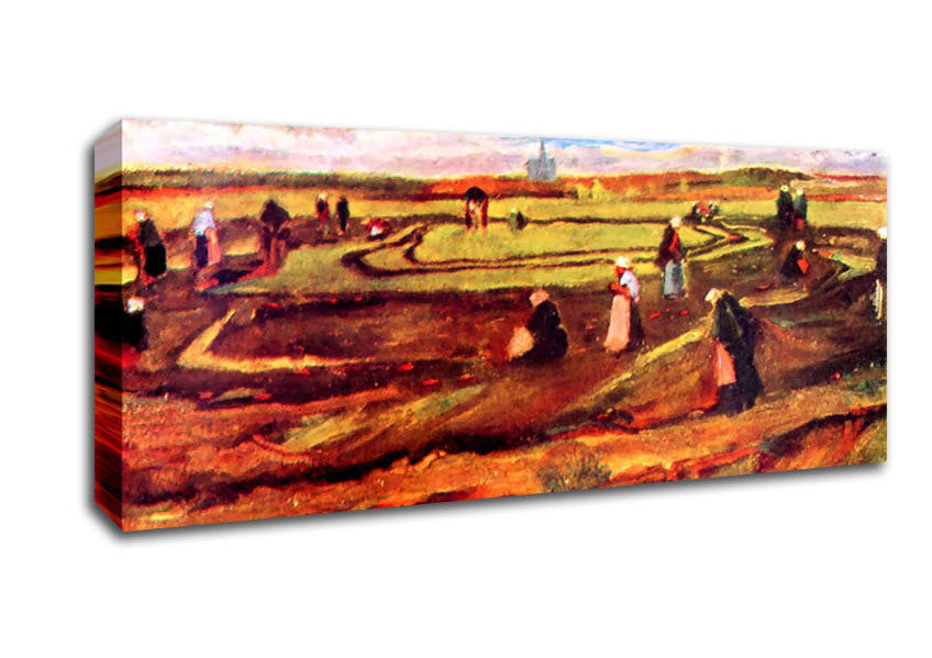 Picture of Van Gogh Workers Panoramic Canvas Wall Art