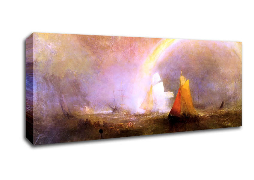Picture of Joseph Mallord Turner Wrecked Bouys Panoramic Canvas Wall Art