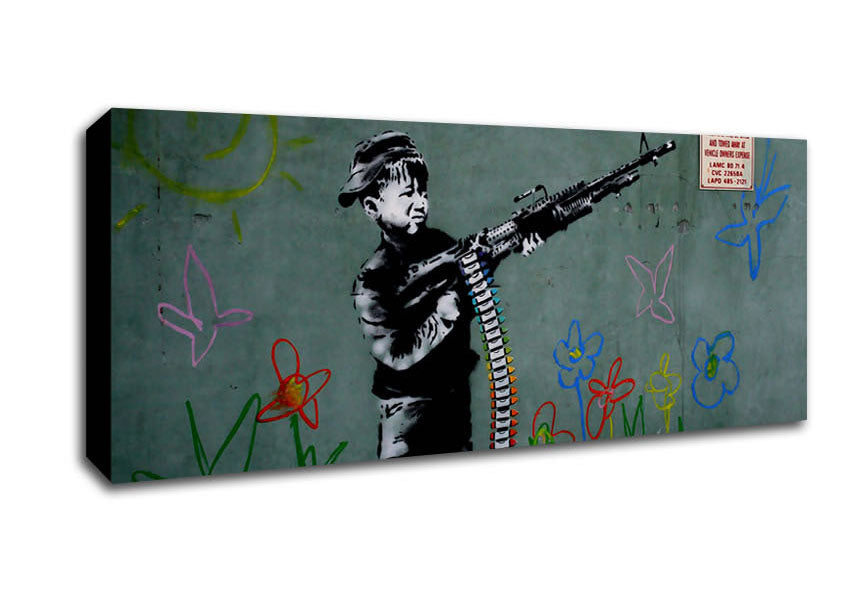 Picture of Traffic Warden Panoramic Canvas Wall Art