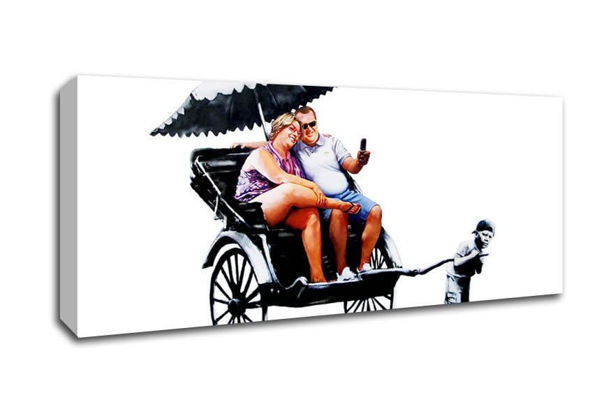 Picture of Feed The World Panoramic Canvas Wall Art