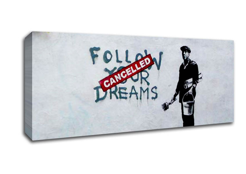 Picture of Follow Your Dreams Cancelled Panoramic Canvas Wall Art