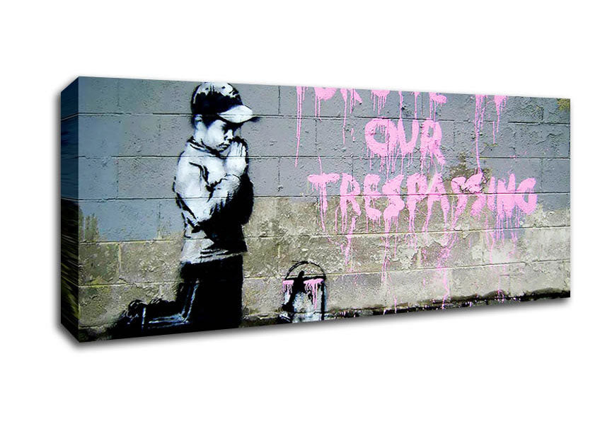 Picture of Forgive Us Our Trespassing Panoramic Canvas Wall Art