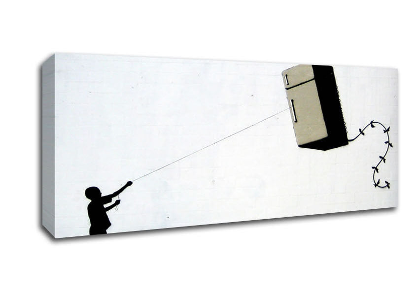 Picture of Fridge Kite Panoramic Canvas Wall Art