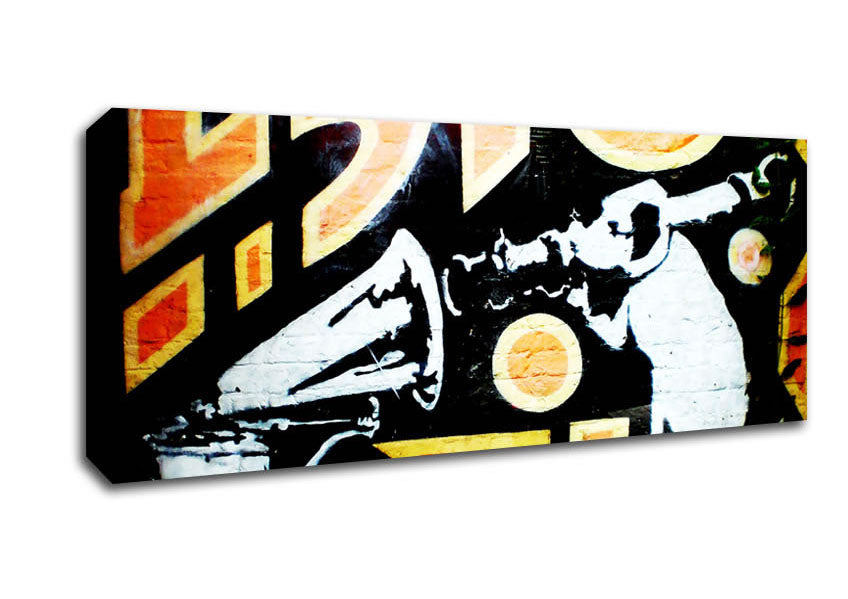 Picture of Hmv Dog Panoramic Canvas Wall Art