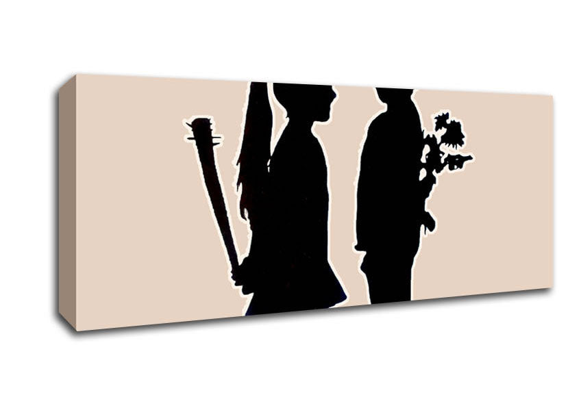 Picture of Love War Kids Panoramic Canvas Wall Art