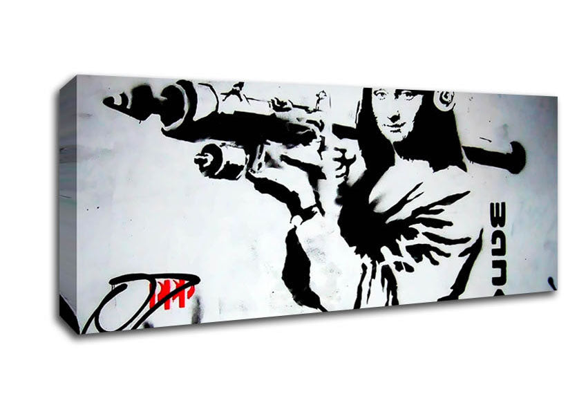 Picture of Mona Lisa Rocket Launcher Panoramic Canvas Wall Art