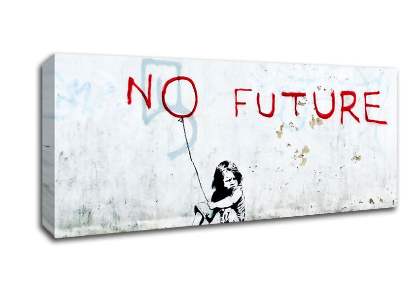 Picture of No Future Balloon Panoramic Canvas Wall Art