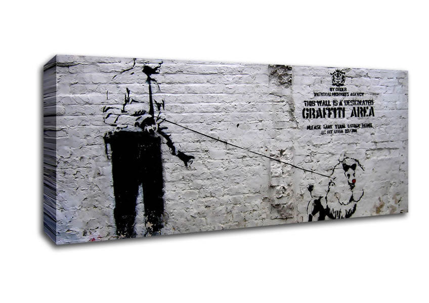 Picture of Police Dog Panoramic Canvas Wall Art