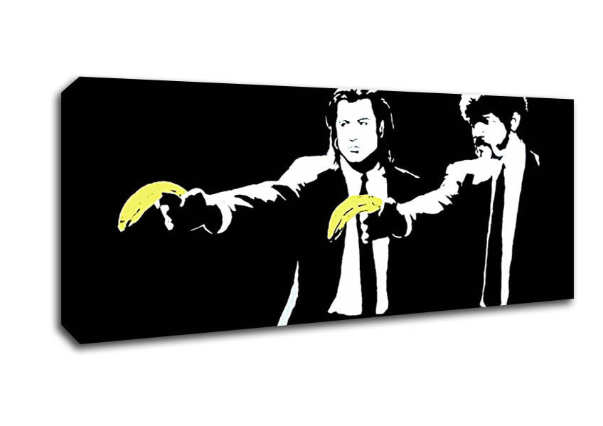 Picture of Pulp Fiction Bananas Panoramic Canvas Wall Art