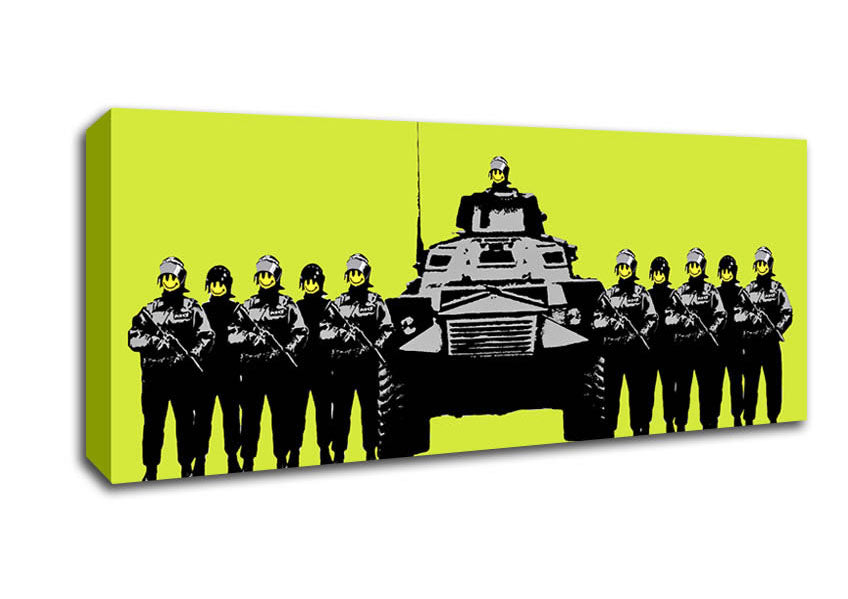 Picture of Have A Nice Day Lime Panoramic Canvas Wall Art
