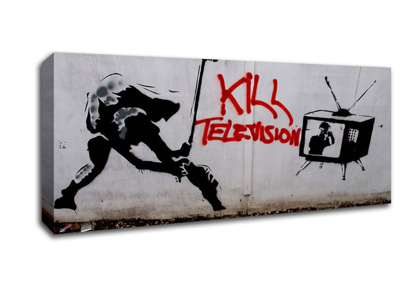 Picture of Kill Tv Panoramic Canvas Wall Art