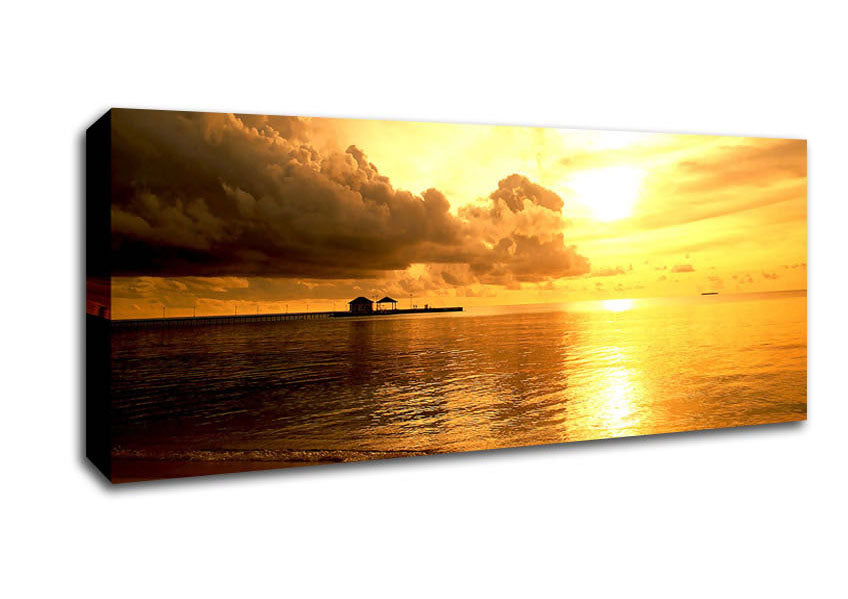 Picture of Every Night Is Paradise Panoramic Canvas Wall Art