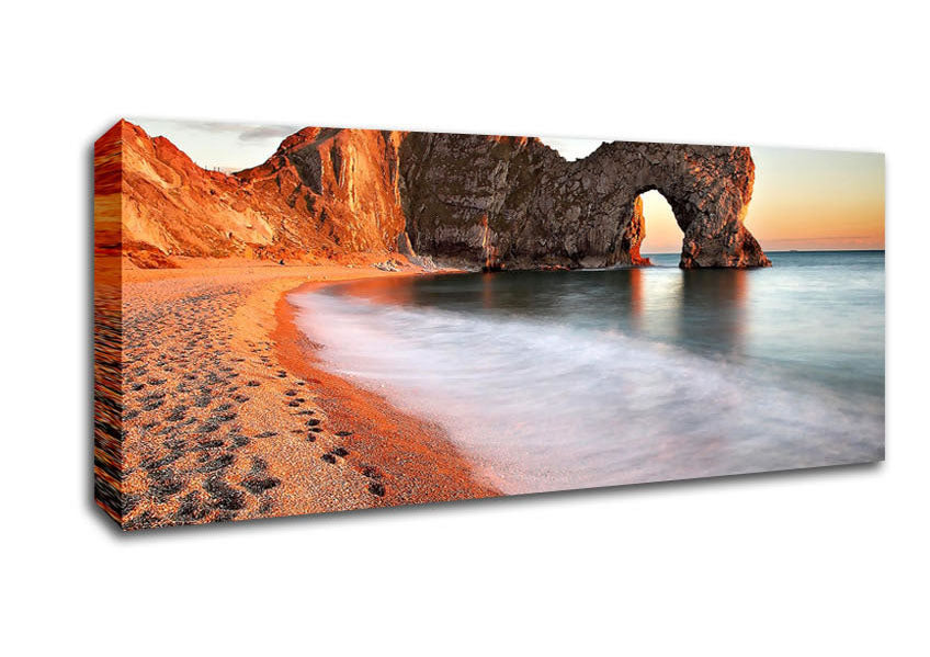 Picture of Durdle Door England Panoramic Canvas Wall Art