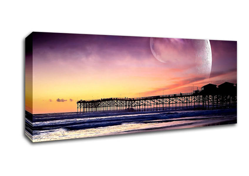 Picture of Fantasy Beach Panoramic Canvas Wall Art