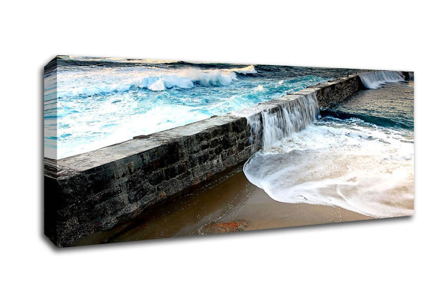 Picture of Sea Spill Panoramic Canvas Wall Art