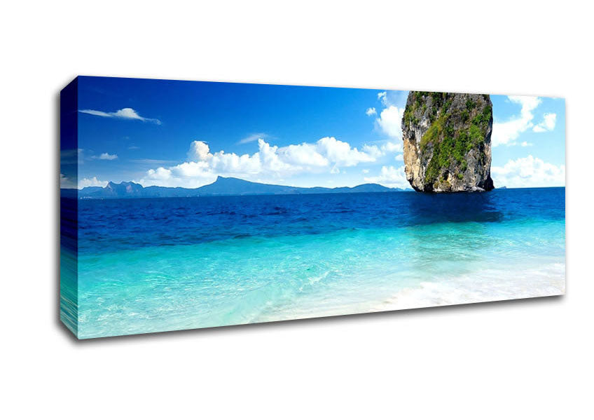 Picture of Sea Rock Thailand Panoramic Canvas Wall Art