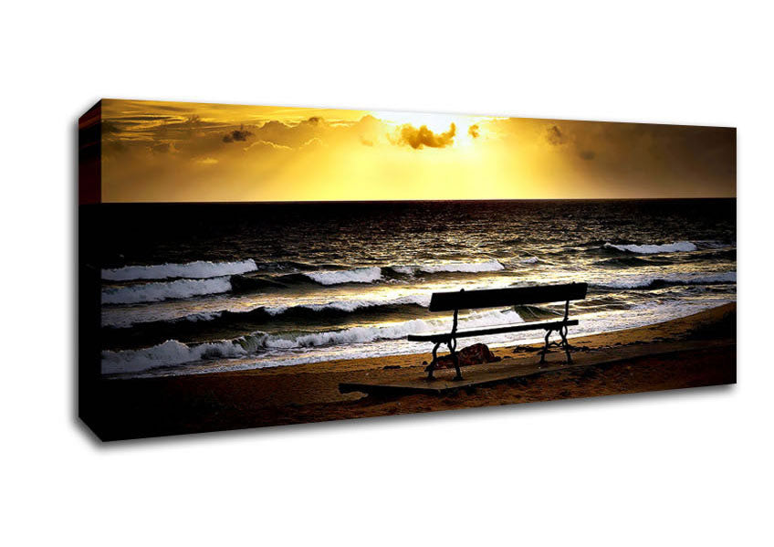 Picture of Sunbeam Heaven Panoramic Canvas Wall Art
