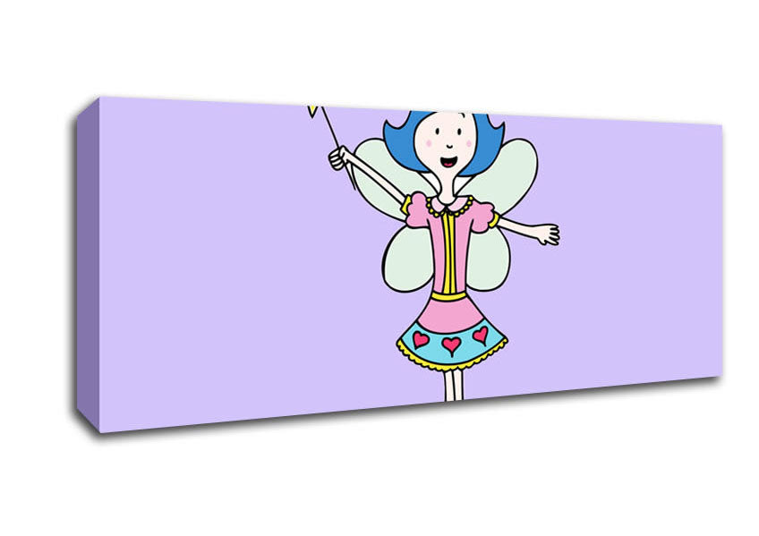 Picture of Fairy Princess Lilac Panoramic Canvas Wall Art