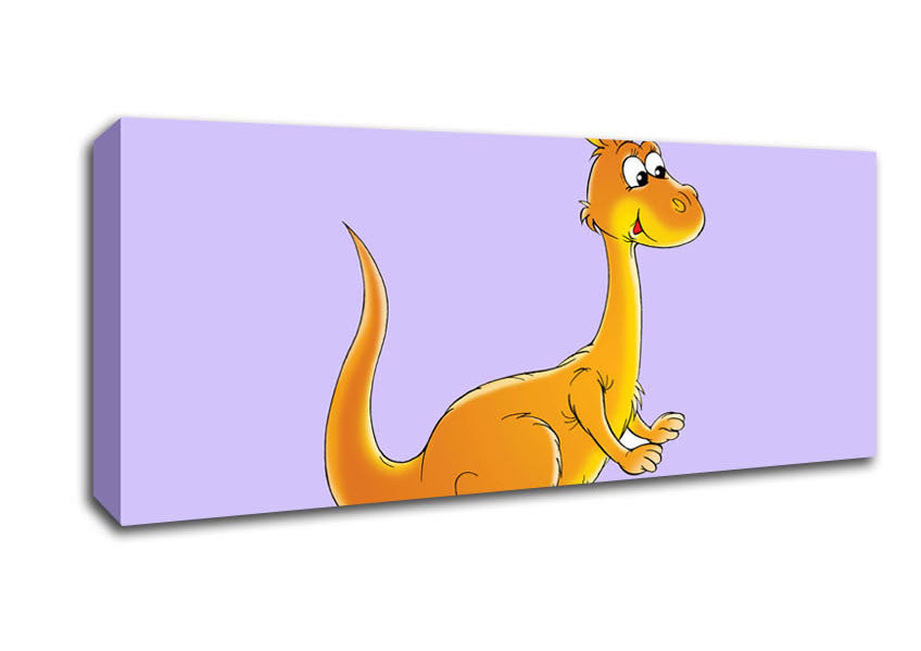 Picture of Fuzzy Kangeroo Lilac Panoramic Canvas Wall Art