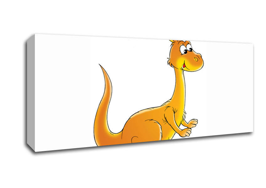 Picture of Fuzzy Kangeroo White Panoramic Canvas Wall Art