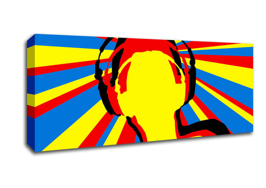 Picture of Dj Sun Rays Panoramic Canvas Wall Art