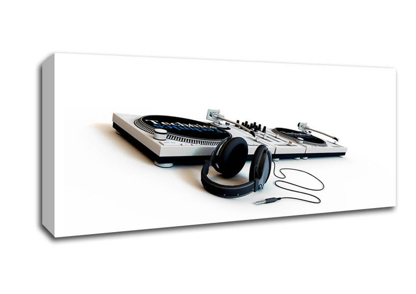 Picture of Dj Double Deck Panoramic Canvas Wall Art
