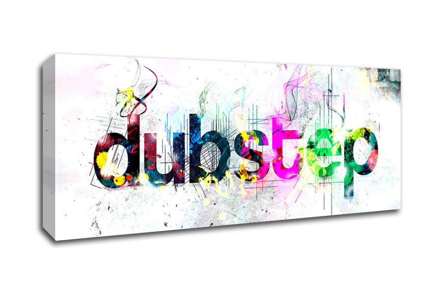 Picture of Dubstep Coloured Panoramic Canvas Wall Art