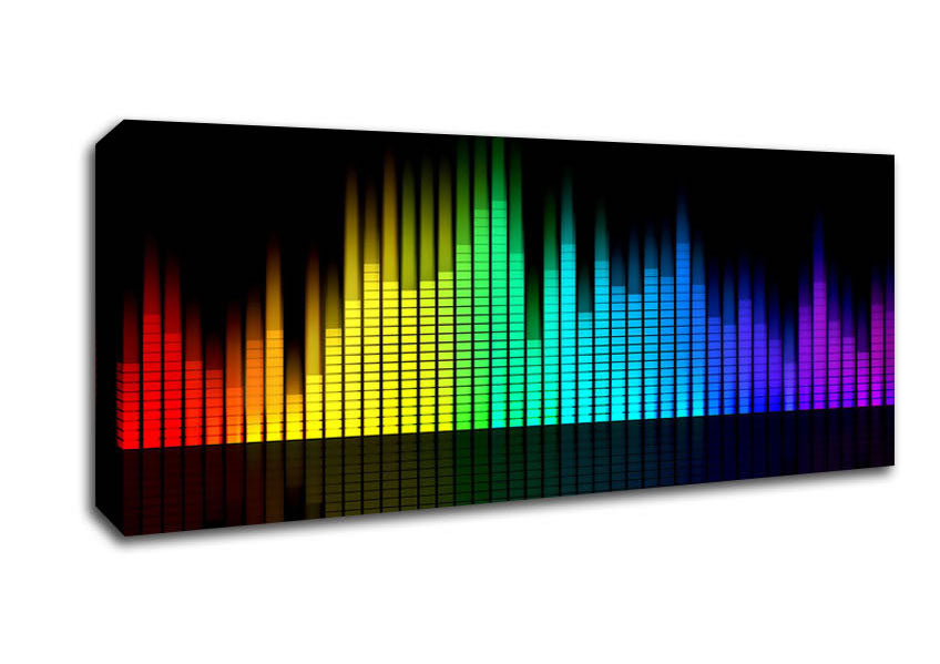 Picture of Music Equalizer Panoramic Canvas Wall Art