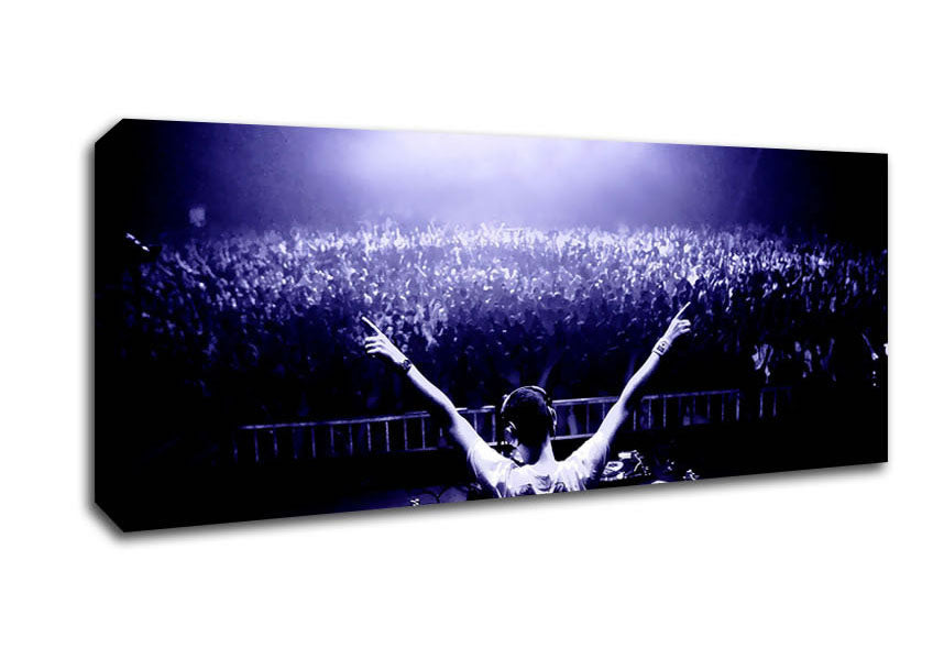 Picture of DJ Party Panoramic Canvas Wall Art