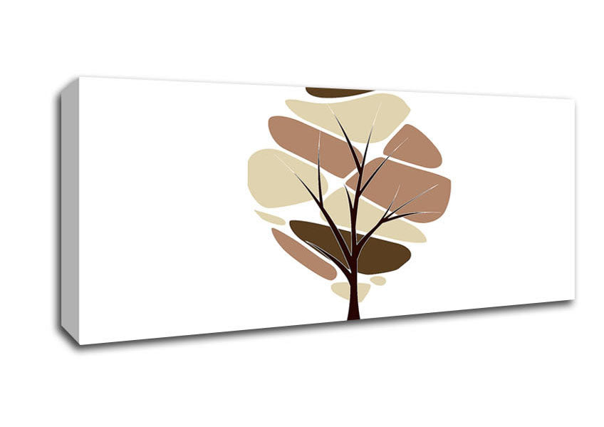 Picture of Surreal Brown Tree Panoramic Canvas Wall Art