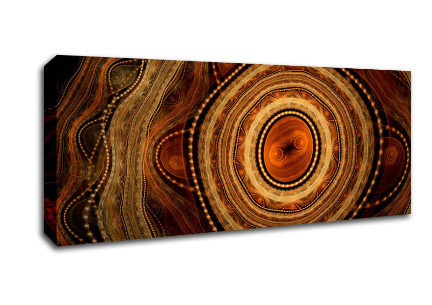 Picture of Aboriginal Tribal Power Panoramic Canvas Wall Art