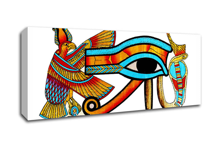 Picture of Egyptian All Seeing Eye Of Ra Panoramic Canvas Wall Art