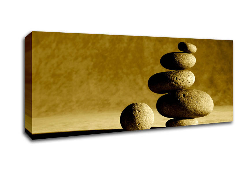 Picture of Golden Stone Age Panoramic Canvas Wall Art