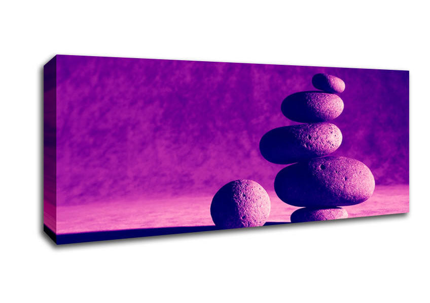 Picture of Pink Stone Age Panoramic Canvas Wall Art