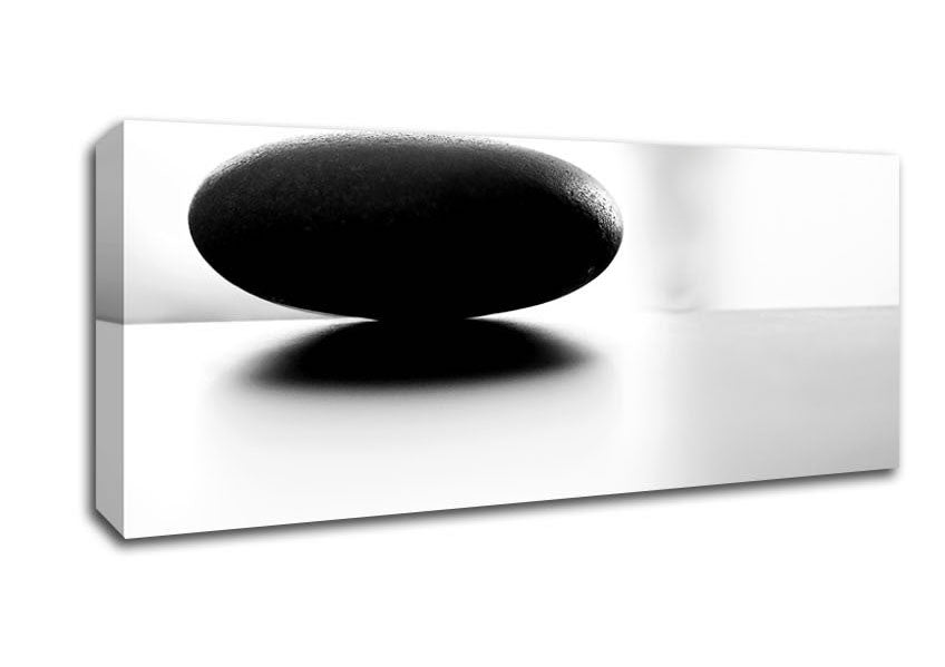 Picture of The Balance Of A Black Stone Panoramic Canvas Wall Art