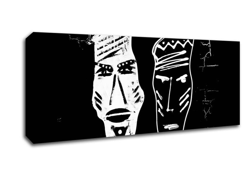 Picture of Mask Of Two Sides Panoramic Canvas Wall Art