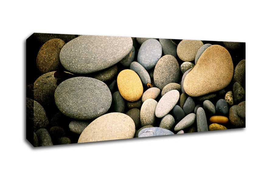 Picture of Love Rocks Panoramic Canvas Wall Art