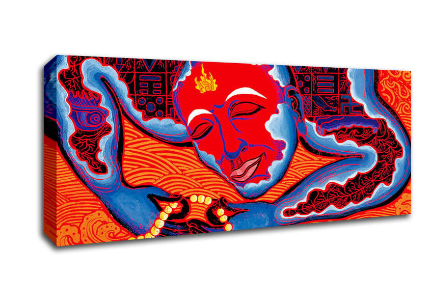 Picture of Tibetan Art Pray Beads Panoramic Canvas Wall Art