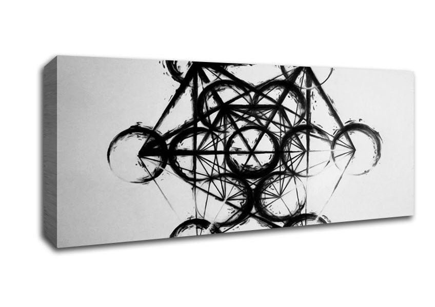 Picture of Metatron Cube Panoramic Canvas Wall Art
