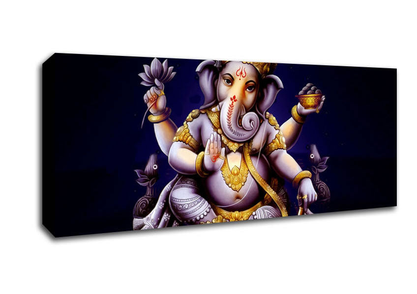 Picture of Hindu Ganesh Panoramic Canvas Wall Art