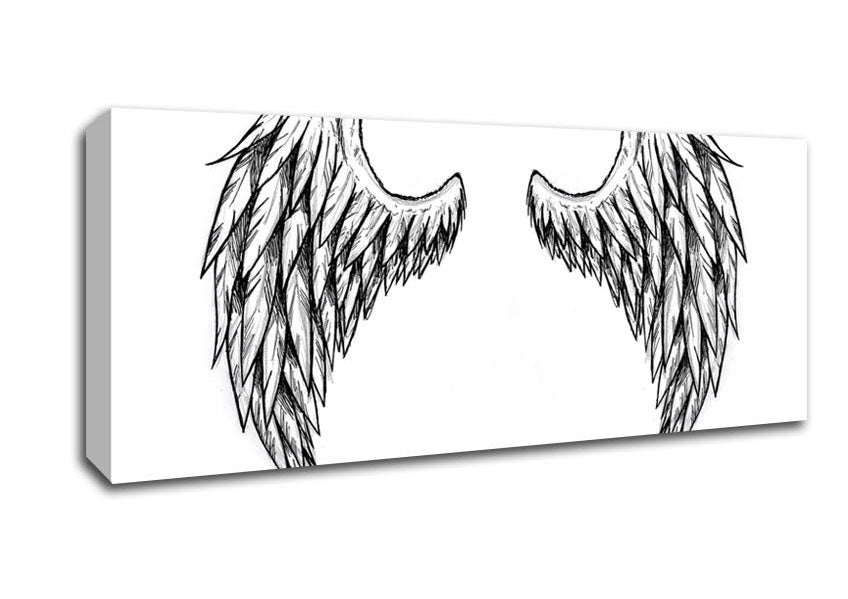 Picture of Demon Wings Panoramic Canvas Wall Art