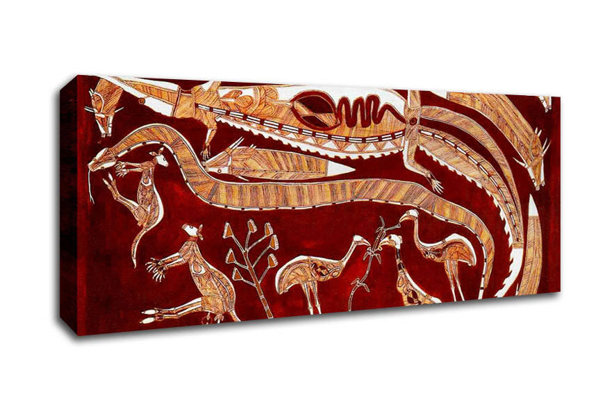 Picture of Aboriginal Nadjamerrek Lofty Panoramic Canvas Wall Art