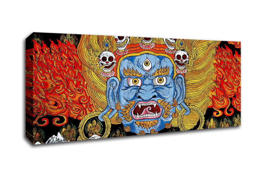 Picture of Indian Fire Panoramic Canvas Wall Art