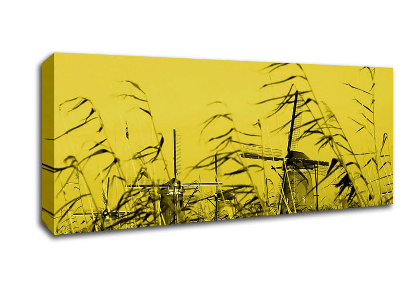 Picture of Windmills Panoramic Canvas Wall Art